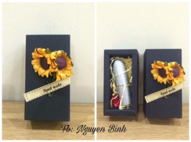 Hộp đựng son làm quà tặng (size nhỏ), kích thước 8,5x3,5x3,5cm