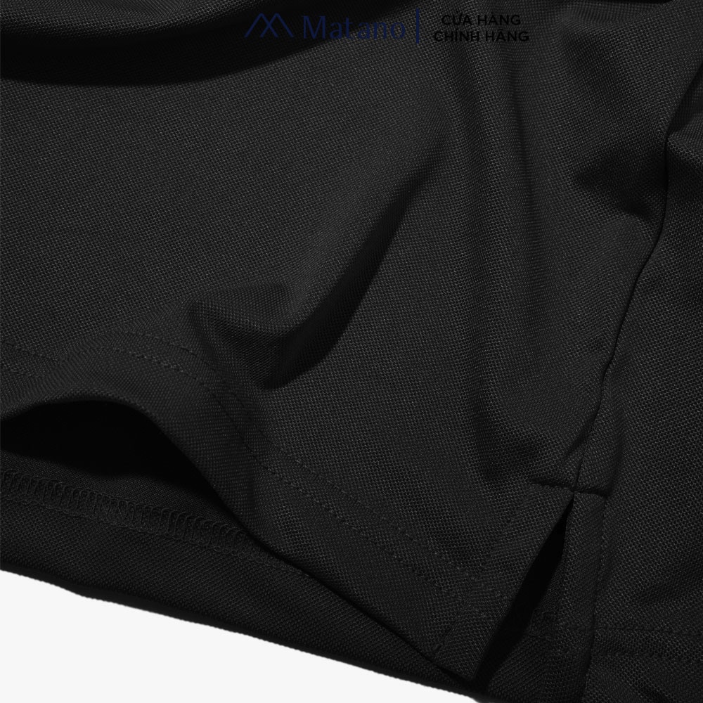 Áo polo nam trơn MATANO PO064 vải cá sấu thấm mồ hôi, thoáng mát, co giãn thoải mái, thanh lịch, tối giản