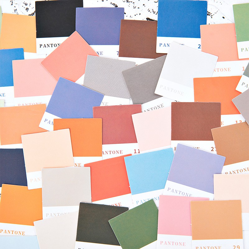 Set 45 miếng sticker Pantone mini nhiều màu sắc a6398