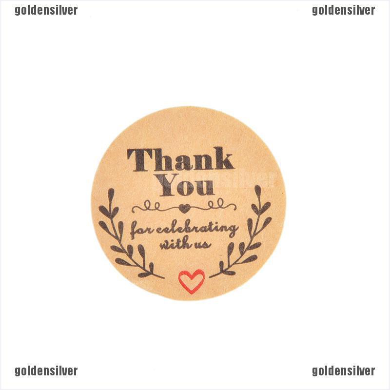 Cuộn 500 Hình Dán Chữ Thank You Độc Đáo Dùng Trang Trí Thủ Công