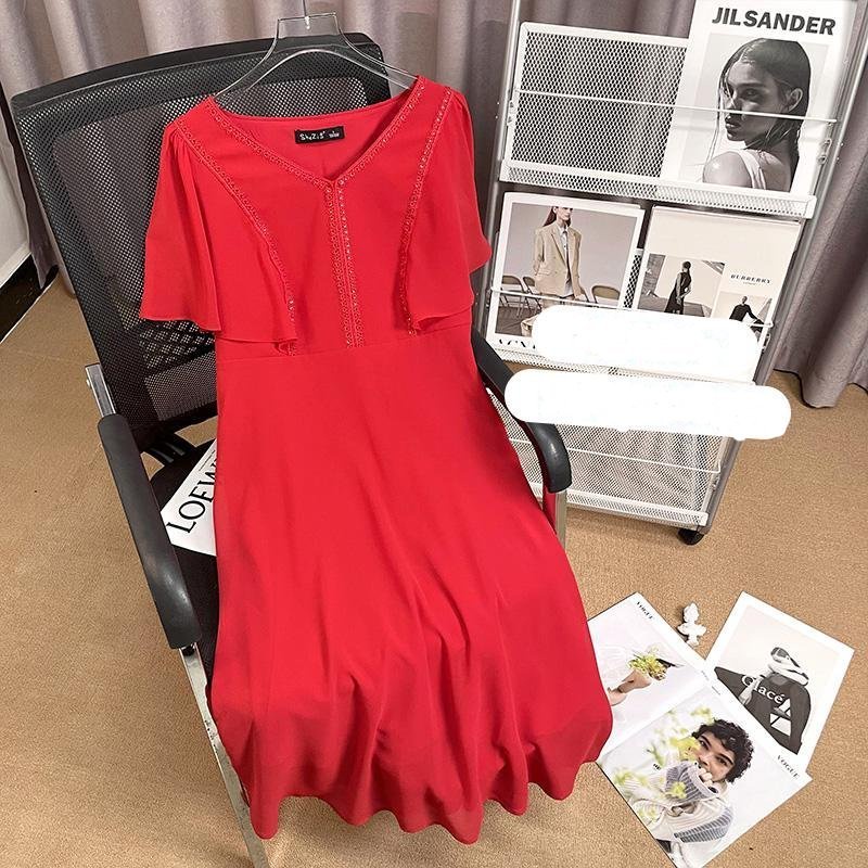 Đầm bigsize Bigsize Nữ Tú Mỡ Đầm Bigsize Thiết Kế kiểu Xòe,Tôn Dáng,Che Khuyết Điểm Đầm tay tiên Đủ size 50-80KG DA0110