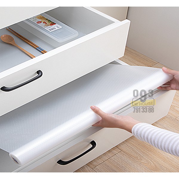 Tấm Lót Nhựa Tủ Chén,Tấm Lót Kệ Nhà Bếp 150x45 cm