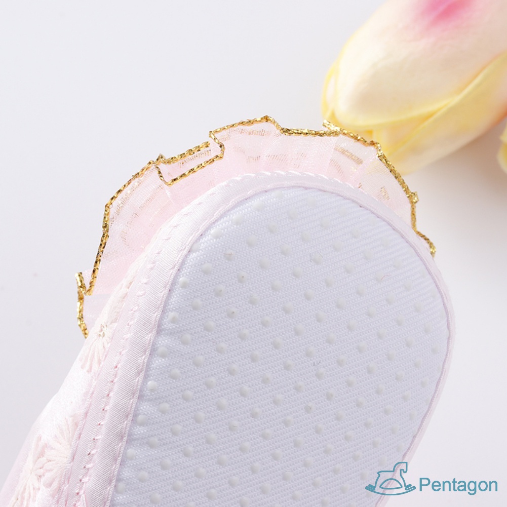 Giày Mềm Mại Có Ren Dùng Cho Bé Gái Từ 0-18 Tháng