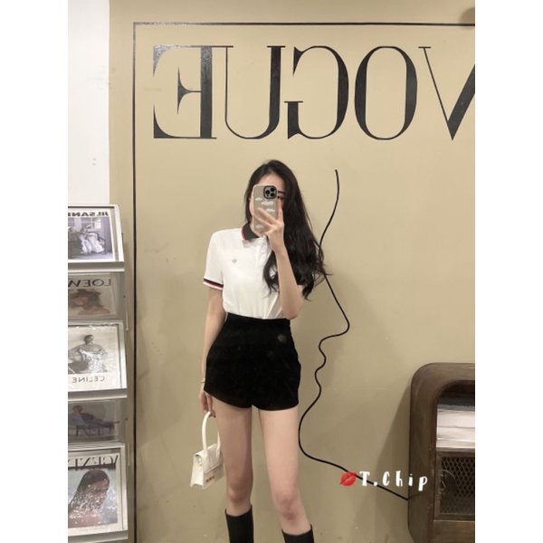 Áo phông polo CPS cổ viền màu hàng QCL1