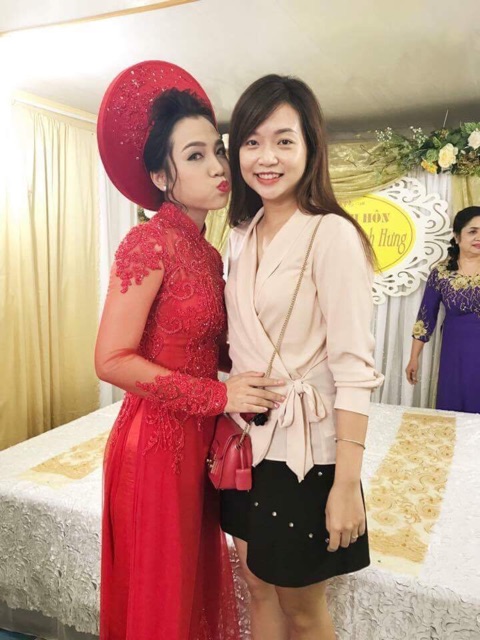 Áo sơ mi vạt chéo chất voan siêu mịn clip áo | BigBuy360 - bigbuy360.vn