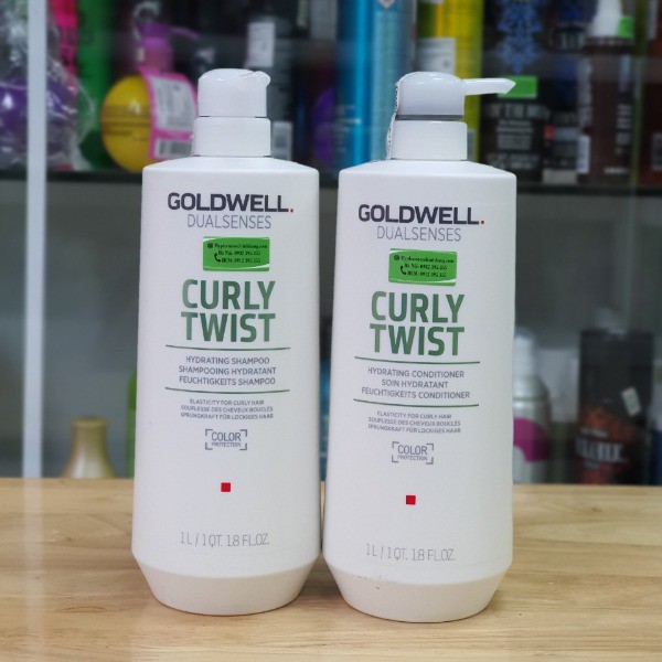 DẦU GỘI XẢ GOLDWELL CURLY TWIST CHO TÓC UỐN XOĂN 1000ML*2