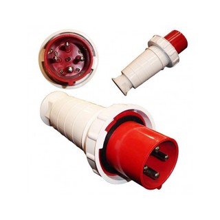 【Có hàng sẵn】 Phích cắm công nghiệp 3 pha 63A 4 chấu IP67