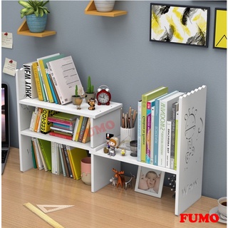 Kệ sách để bàn gỗ pvc kệ văn phòng đa năng tiện ích fumo sp015