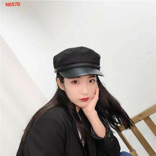 Nón nồi mỏ da, nón bere nữ thời trang, nón thời trang nữ