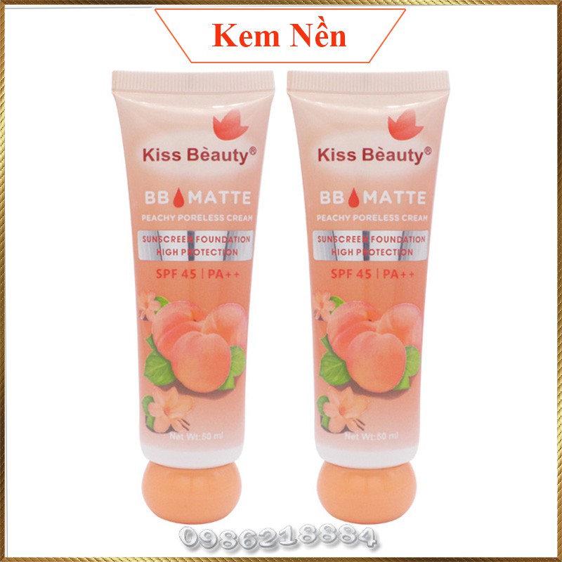 Kem nền chống nắng SPF 45/PA+++ Kiss Beauty Pore BB Matte KBM1