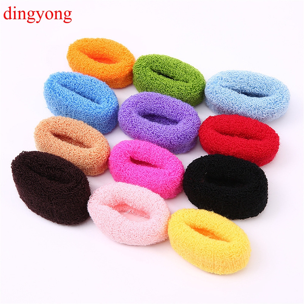 Candy Color High Elasticity Towel Scrunchies Fashion Hairtie Elastic Hair Band Rope for Girls