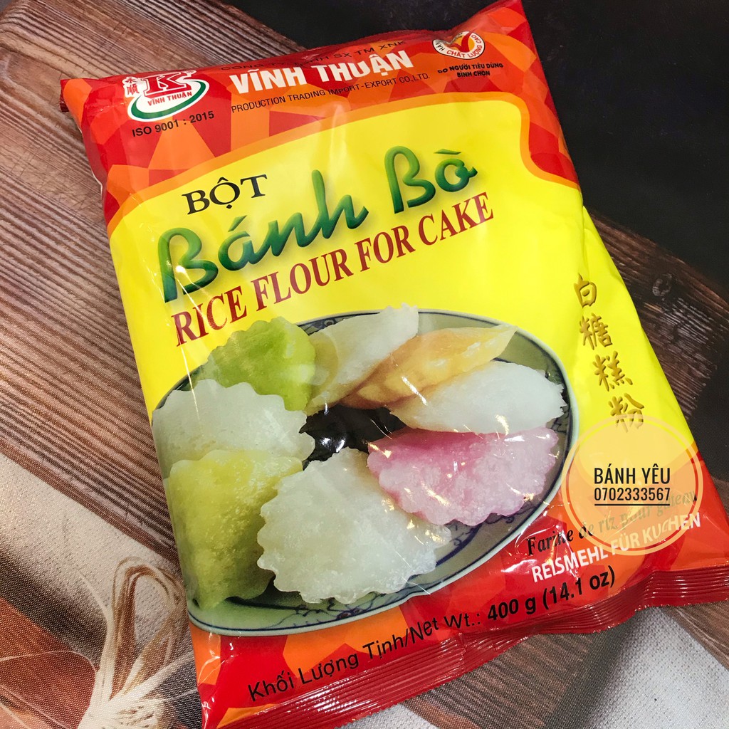 [Mã 77FMCGSALE1 giảm 10% đơn 250K] Bột bánh bò có men Vĩnh Thuận 400g | BigBuy360 - bigbuy360.vn