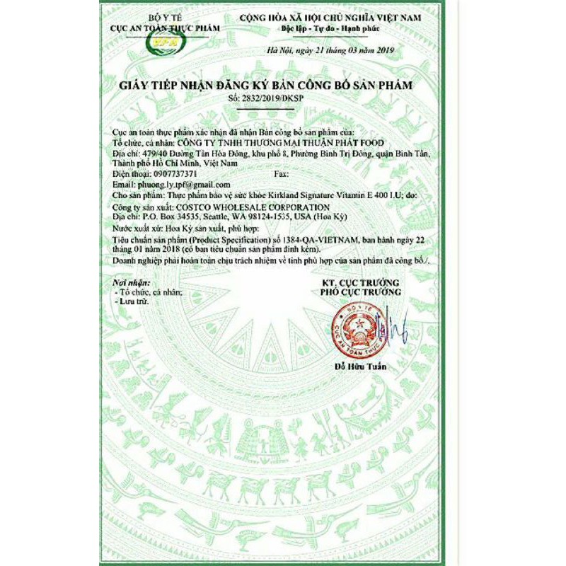 Vitamin E Kirkland 400IU 500 Viên Cam Kết Chính Hãng | BigBuy360 - bigbuy360.vn