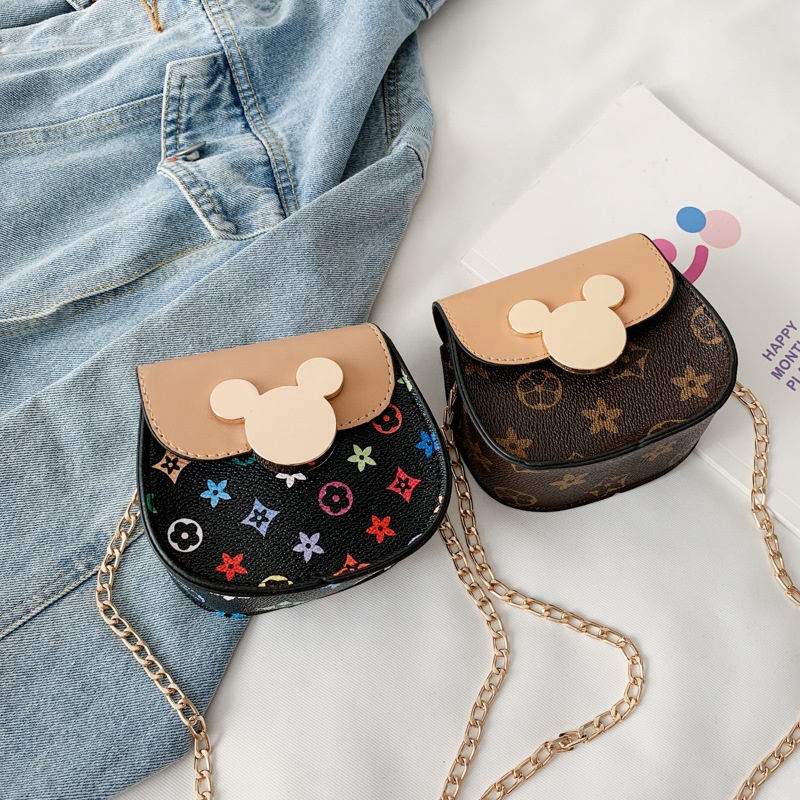 Túi Đeo Chéo Mini Họa Tiết Hoạt Hình Dễ Thương Cho Bé Gái