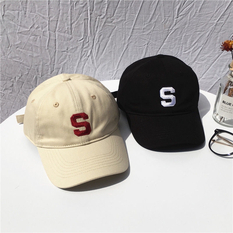 Mũ lưỡi trai thêu họa tiết chữ S phong cách hiphop cá tính