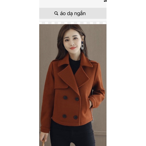 Áo khoác dạ ngắn