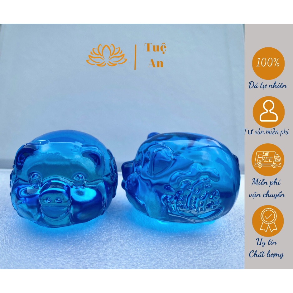 Heo pha lê (5cm) tượng trưng cho sự tích luỹ của cải, ấm no hạnh phúc