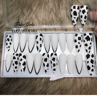 Móng tay giả Nail thiết kế Nailbox bộ 24móng