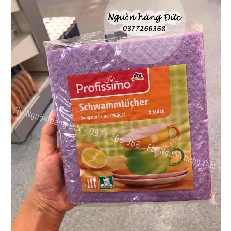 [Nội Địa Đức] Khăn Lau Siêu thấm hút, dùng nhiều lần Đa năng PROFISSIMO Siêu sạch - Khăn lau bếp