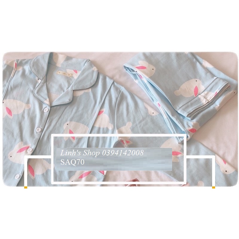 Bộ Bầu Dài Tay Sau Sinh Ở cữ Vạch Cho Bé Bú-SAQ70