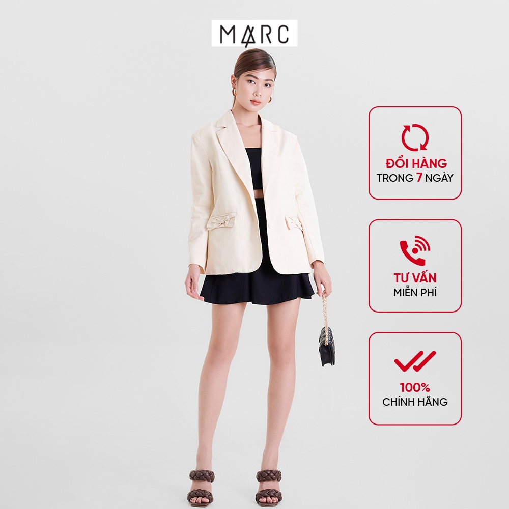 Áo blazer nữ MARC FASHION nắp túi đính nơ TRVH0207