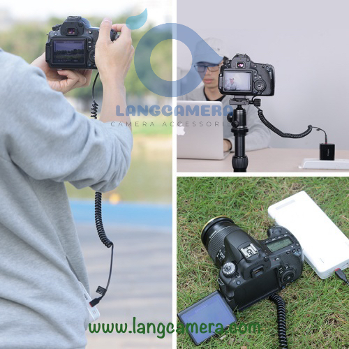 Pin Ảo Dummy Battery Canon LP-E6 cổng Type C - Hiệu Kingma