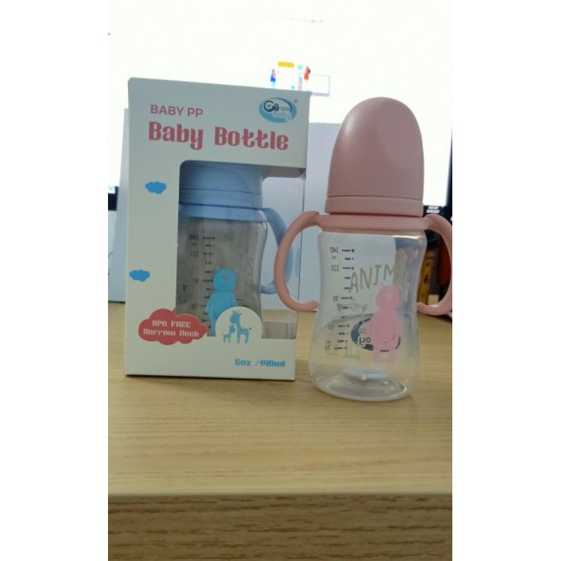 Bình sữa cổ hẹp tay cầm 140ml và 240ml