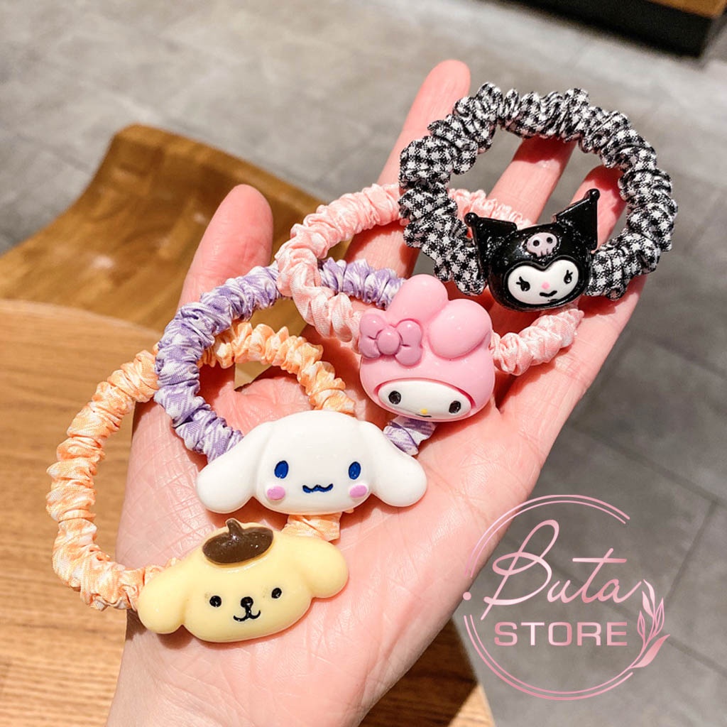 Dây Buộc Tóc Dây Chun Hoạ Tiết Hoạt Hình Cute Buta