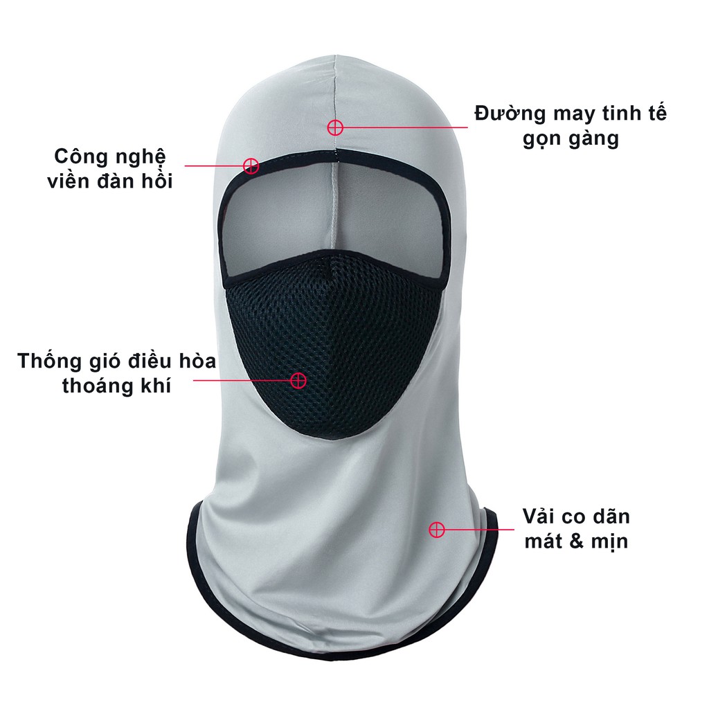 Khăn Phượt Trùm Đầu Ninja Điều Hòa X2 Cao Cấp 2 Trong 1 - Mặt Nạ Chống Nắng Đa Năng Đi Xe Máy, Câu Cá, Chơi Thể Thao