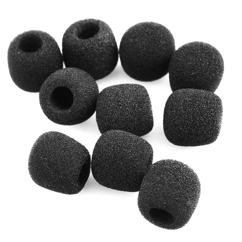 Bộ 10 Vỏ Bọc Bảo Vệ Đầu Micro Bằng Mút Cổ Ngỗng Thay Thế Tiện