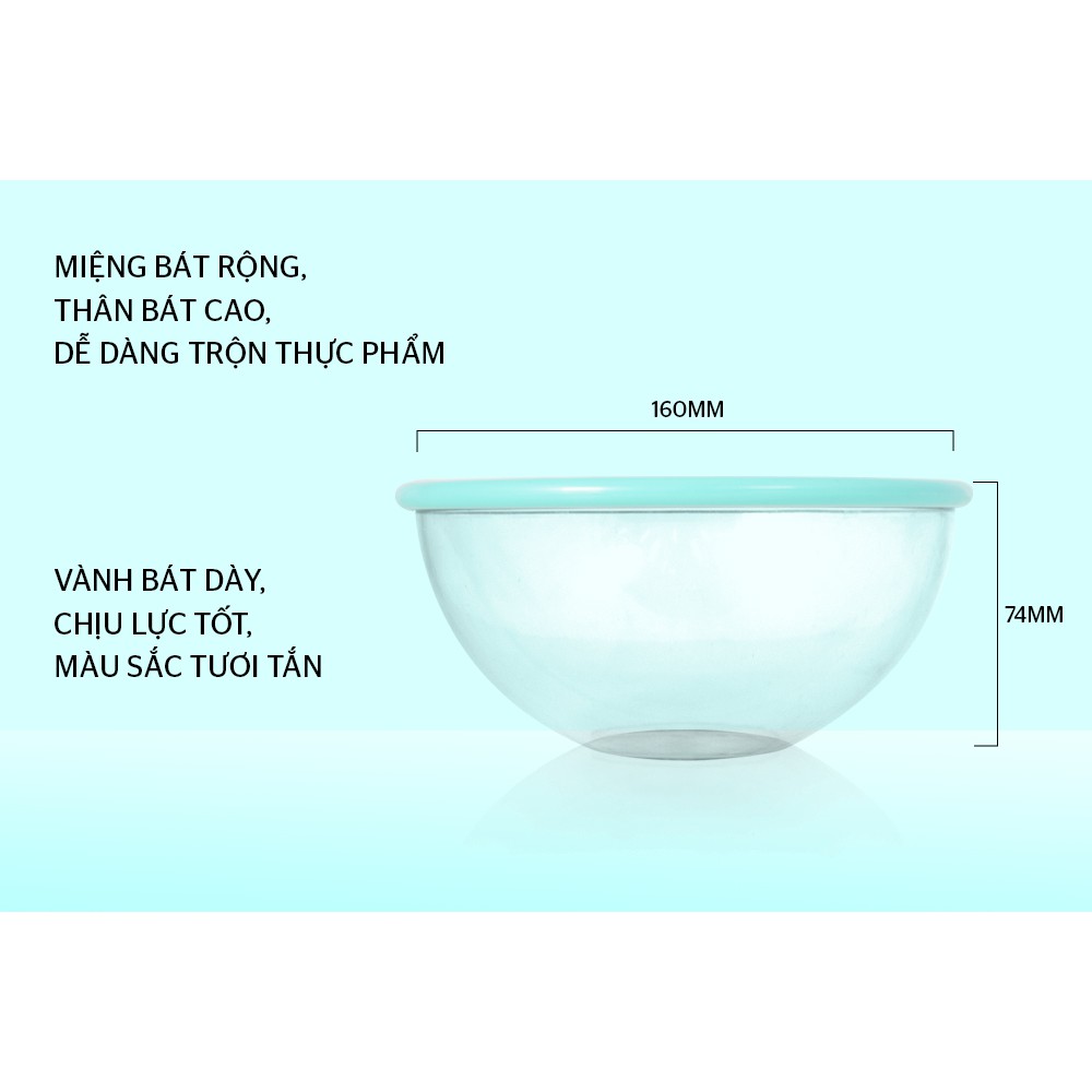 Bát trộn thực phẩm Sunhouse Biozone KB-MI850S1, Dung tích 850ml