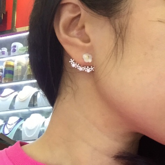 Khuyên tai bạc Nmj nhiều mẫu