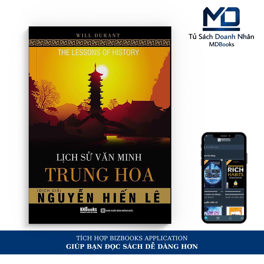 Sách Lịch Sử - Lịch Sử Văn Minh Trung Hoa - Đọc Kèm Apps - Bizbooks - 8935246919415