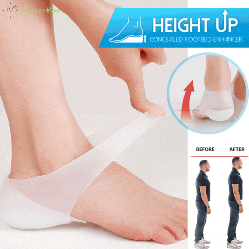 ☞Hot☜1 cặp Giấu chân nâng cao chiều cao vô hình Tăng lót đệm silicon