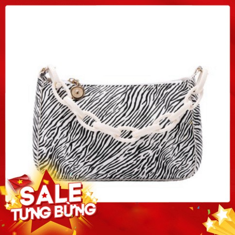 Túi kẹp nách vân ngựa vằn phối xích phong cách Retro DC09 túi đeo vai TX Quảng Châu cao cấp