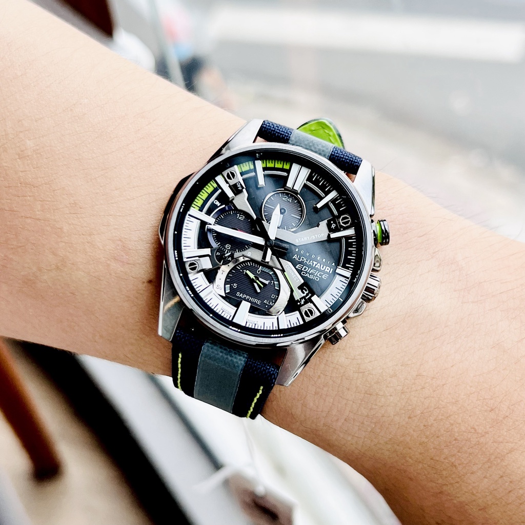 Đồng hồ nam dây da Casio Edifice EQB-1200AT-1A