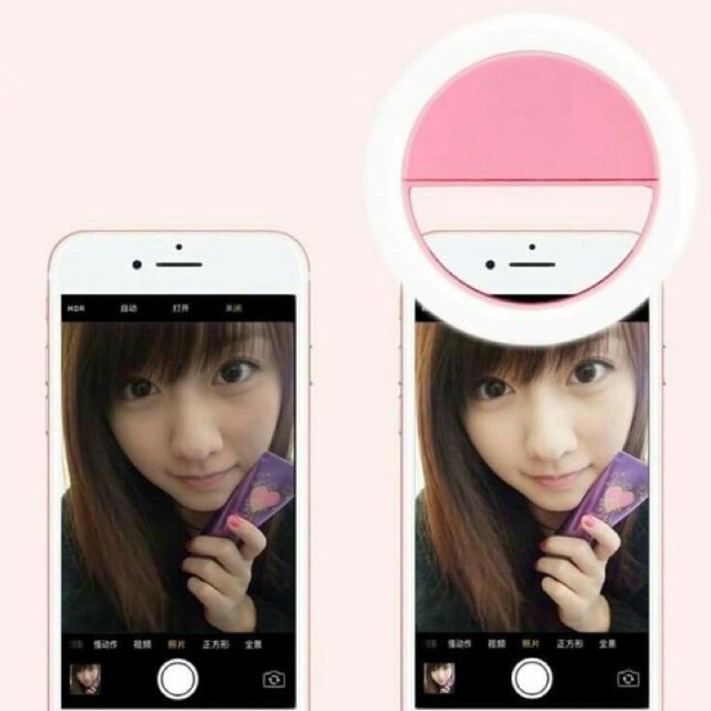 Đèn Led Hỗ Trợ Chụp Ảnh Selfie Cho Điện Thoại Tiện Dụng