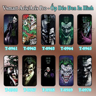 Ốp lưng Vsmart Aris/ Aris Pro dẻo đen in hình Jorker