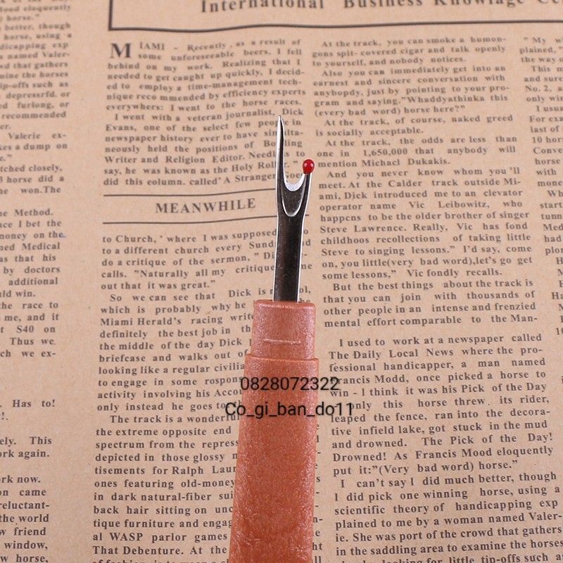 Dụng Cụ Tháo Chỉ, Rạch Khuy Lớn Cán Nhựa Tròn.