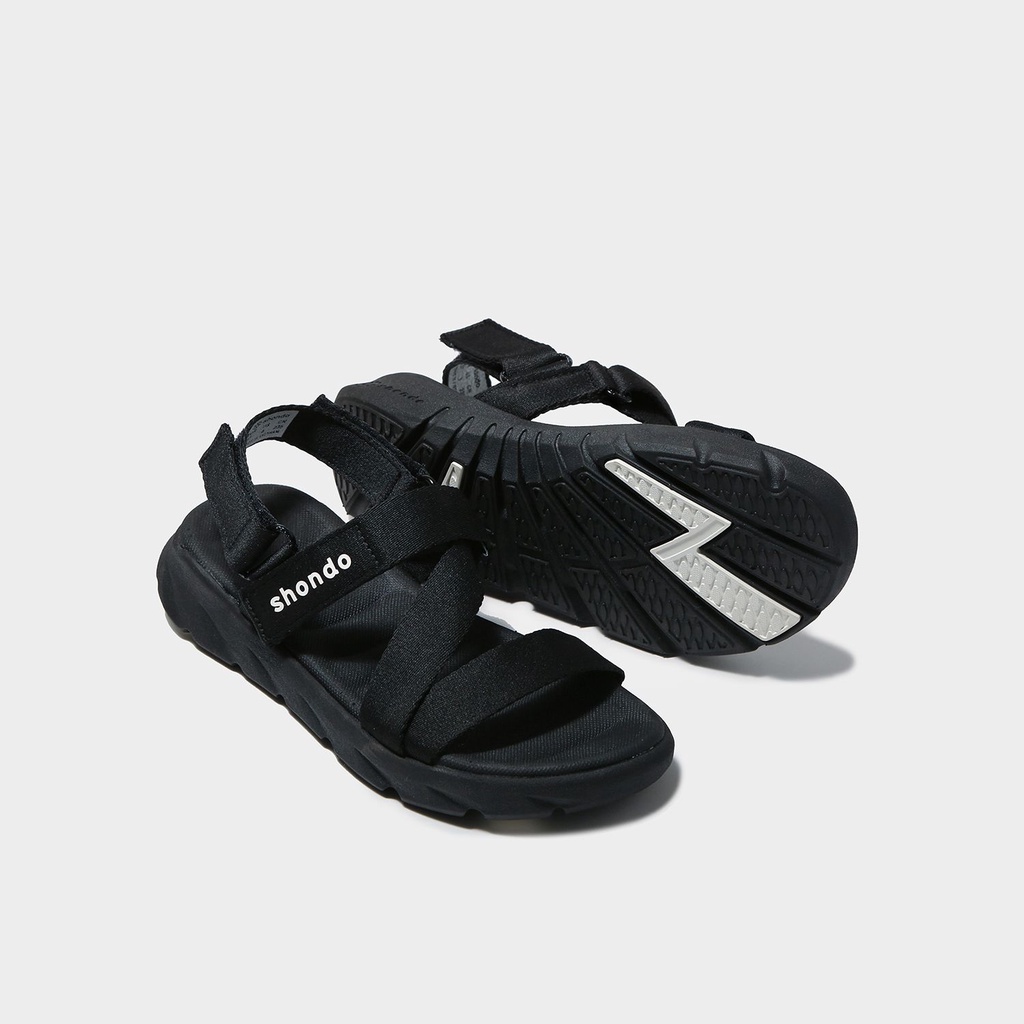 Giày sandal nam nữ màu đen Shondo shat F6 sport F6S301 Shondo chính hãng