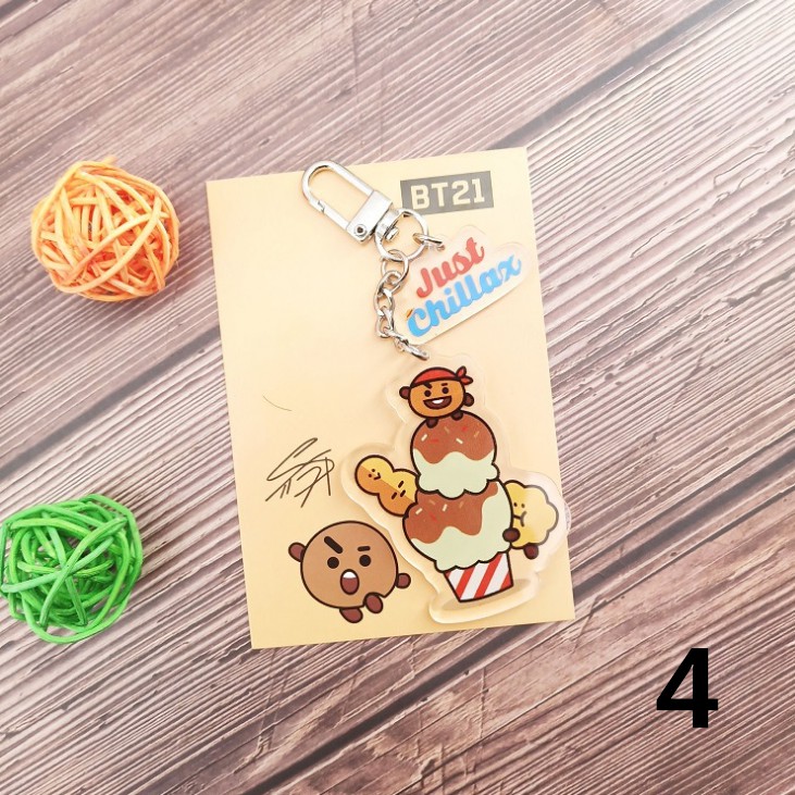 Móc khóa dành cho fan nhóm BTS kiểu dáng cá tính