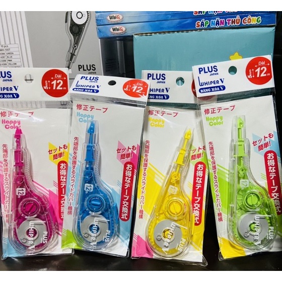 Bút Xóa Kéo Plus Japan WH-105T - Giao Màu Ngẫu Nhiên