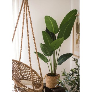 💥  [COMBO CÂY GIẢ TẶNG KÈM GIỎ CÓI] CÂY CHUỐI GIẢ TRANG TRÍ  - LANDECOR
