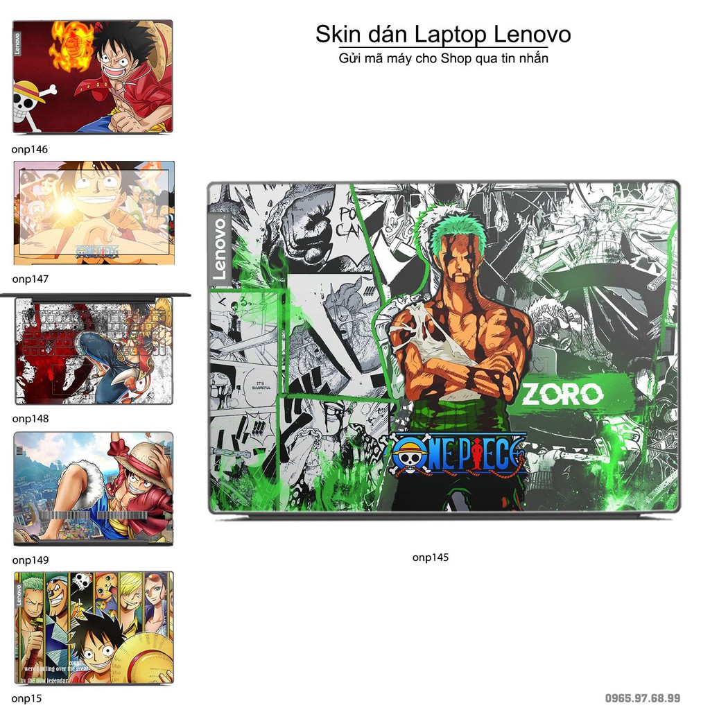 Skin dán Laptop Lenovo in hình One Piece _nhiều mẫu 18 (inbox mã máy cho Shop)