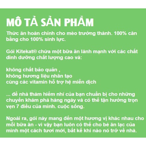 Pate Đức Kitekat cho Mèo dạng gói dành tươi ngon nhiều vị từ Gà Cá Vịt Bò Garé Pet Shop