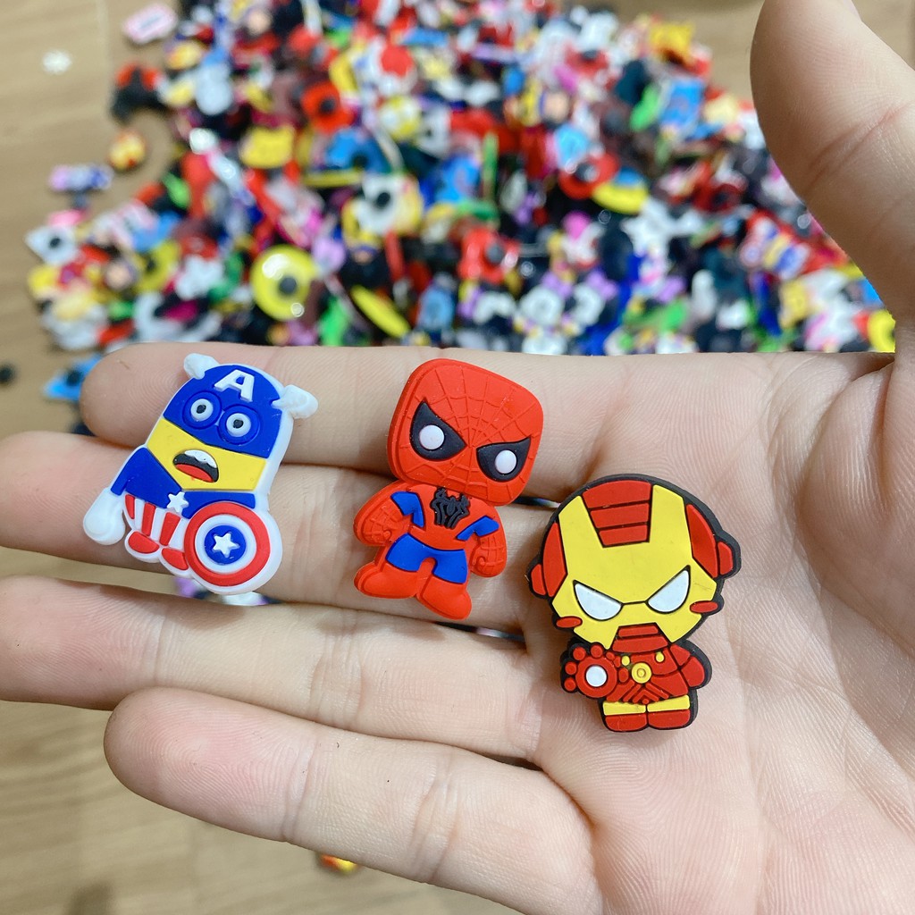 Nút cài dép Sticker Jibbitz 2D gắn trang trí dép crocs