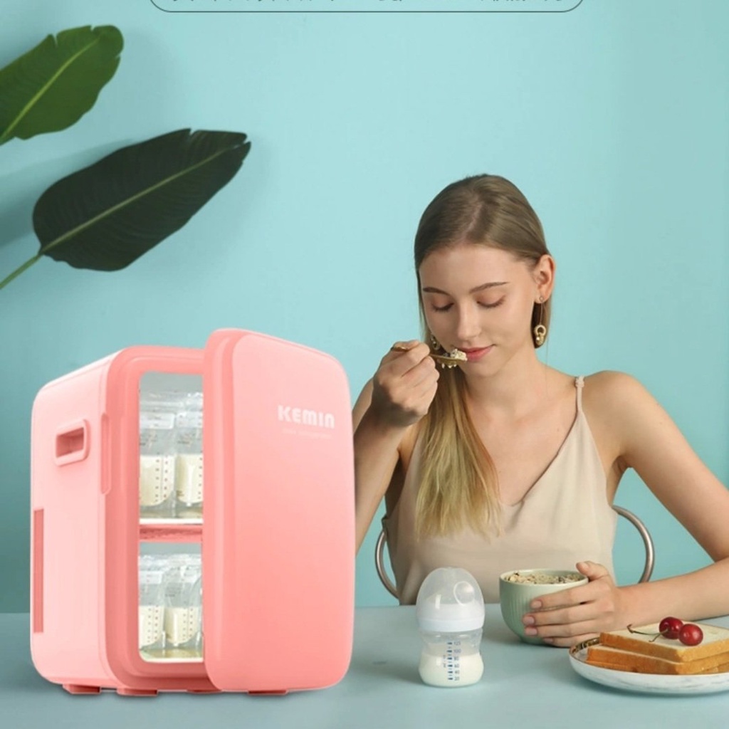 Tủ lạnh mini 10 Lít bảo quanr mỹ phẩm, sữa mẹ,,,( có sẵn)