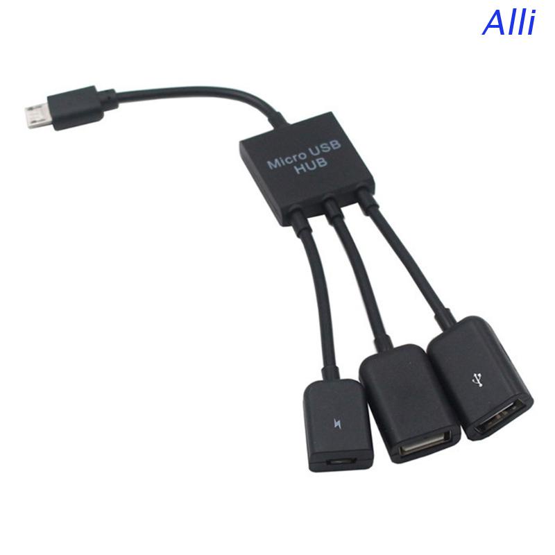 Cáp sạc nhanh 3 trong 1 cổng USB OTG cho điện thoại thông minh/máy tính bảng