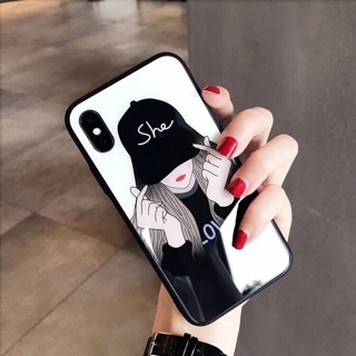Ốp gương cặp đôi bắn tim