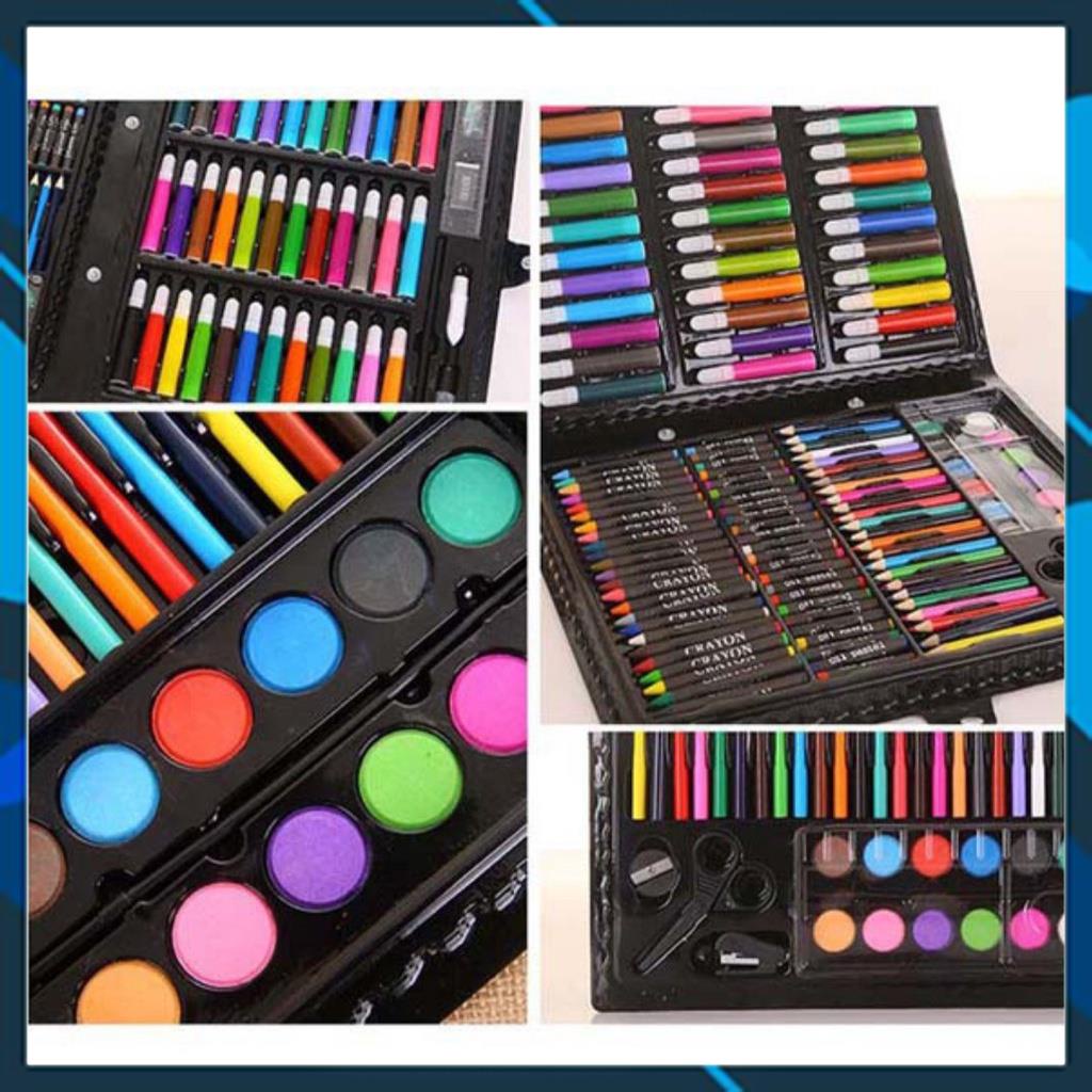 Màu 150 chi tiết kèm 8 cuốn tập tô vẽ cho bé bộ hộp bút đựng chì sáp đồ chơi thông minh sáng tạo cho trẻ em